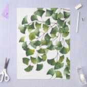 Groene Ginkgo Biloba -  Tissuepapier (Craft)