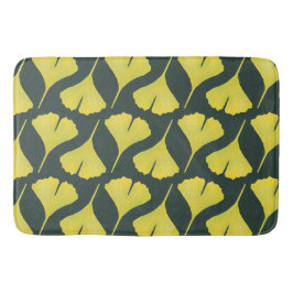 Groene Ginkgo Leaf Patroon – Spring Botanical Badmat