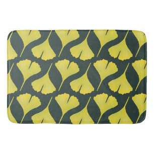 Groene Ginkgo Leaf Patroon – Spring Botanical Badmat