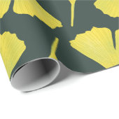 Groene Ginkgo Leaf Patroon – Spring Botanical Cadeaupapier (Rol Hoek)