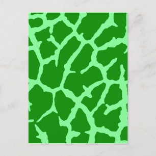 Groene Giraffe afdrukken Briefkaart