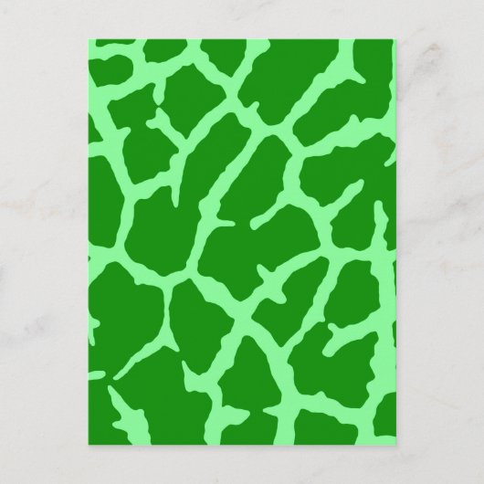 Groene Giraffe afdrukken Briefkaart (Voorkant)