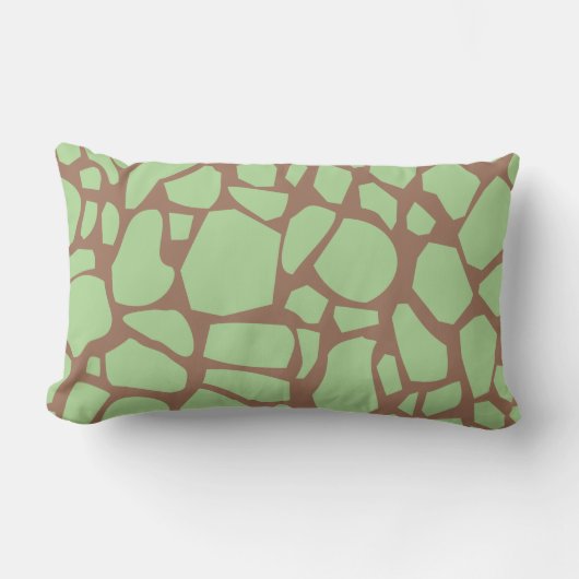 Groene Giraffe afdrukken Kussen (Voorkant)