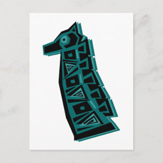 Groene Giraffe Briefkaart