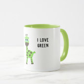 Groene giraffe mok (Voorkant rechts)