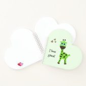 Groene giraffe notitieboek (Binnen)