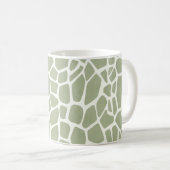 Groene Giraffe Print Koffiemok (Voorkant rechts)