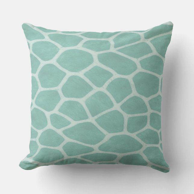 groene giraffe print kussensloop  kussen (Voorkant)