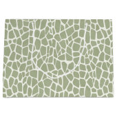 Groene Giraffe Print Verjaardag Groot Cadeauzakje (Voorkant)