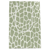 Groene Giraffe Print Verjaardag Medium Cadeauzakje (Voorkant)