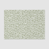 Groene Giraffe Print Verjaardag Tissuepapier (Voorkant)