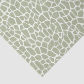Groene Giraffe Print Verjaardag Tissuepapier (Detail)