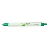 Groene giraffe zwarte inkt pen (Voorkant)