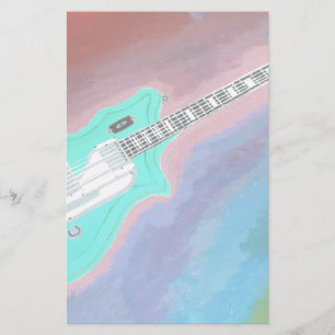 Groene Gitaar Briefpapier