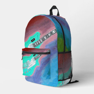 Groene gitaar rugzak
