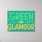 Groene Glamour Canvas Afdruk (Voorkant)
