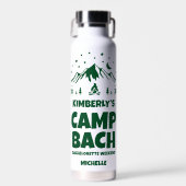 Groene Glamping Meisjesuitje Waterfles (Voorkant)