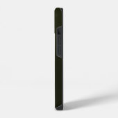 Groene Glans Elegante Calligrafie Script Naam iPhone Hoesje (Linkerkant)