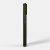Groene Glans Elegante Calligrafie Script Naam iPhone Hoesje (Rechterkant)