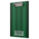 Groene Glans Elegante Glam Verpersoonlijkt Klembord (Links)