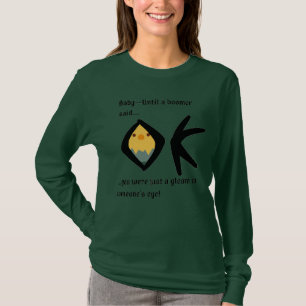 Groene 'Gleam in Eye' lange hoes met boemeranged T-shirt