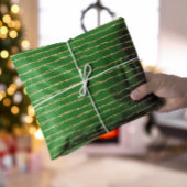 Groene glinsterende kerst tissuepapier