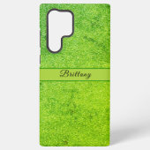 Groene Glitter Artsy Abstract Naam toevoegen Samsung Galaxy Hoesje (Achterkant)