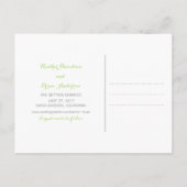 Groene Glitter Confetti sparen het Briefkaart van (Achterkant)