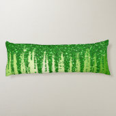 Groene Glitter Druppel Achtergrond Met Fonkeling Lichaamskussen (Achterkant)