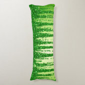 Groene Glitter Druppel Achtergrond Met Fonkeling Lichaamskussen (Voorkant Verticaal)