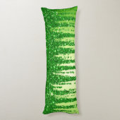 Groene Glitter Druppel Achtergrond Met Fonkeling Lichaamskussen (Achterkant (Verticaal))