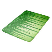Groene Glitter Druppel Achtergrond Met Glinstering Badmat (Gekanteld)