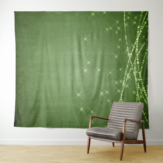 Groene Glitter Fotohokje Achterwand Tapijt Wandkleed (In Situ (horizontaal))