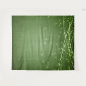 Groene Glitter Fotohokje Achterwand Tapijt Wandkleed (Voorkant (horizontaal))