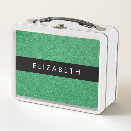 Groene Glitter, Glitter Achtergrond, Jouw naam (Voorkant)