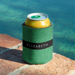 Groene Glitter, Glitter Achtergrond, Jouw naam Blikjeskoeler