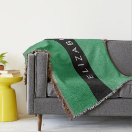Groene Glitter, Glitter Achtergrond, Jouw naam Deken