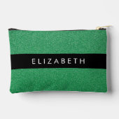 Groene Glitter, Glitter Achtergrond, Jouw naam Etui (Achterkant)