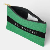 Groene Glitter, Glitter Achtergrond, Jouw naam Etui (Open)