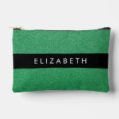 Groene Glitter, Glitter Achtergrond, Jouw naam Etui (Voorkant)