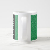 Groene Glitter, Glitter Achtergrond, Jouw naam Grote Koffiekop (Achterkant)