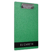 Groene Glitter, Glitter Achtergrond, Jouw naam Klembord (Rechts)