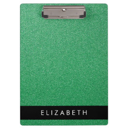 Groene Glitter, Glitter Achtergrond, Jouw naam Klembord