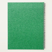 Groene Glitter, Glitter Achtergrond, Jouw naam Planner (Achterkant)