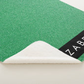 Groene Glitter, Glitter Achtergrond, Jouw naam Sherpa Deken (3/4)