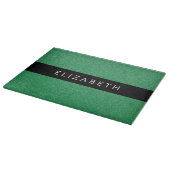 Groene Glitter, Glitter Achtergrond, Jouw naam Snijplank (Hoek)