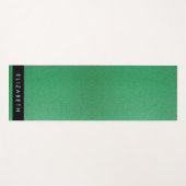 Groene Glitter, Glitter Achtergrond, Jouw naam Yogamat (Voorkant (horizontaal))