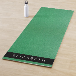 Groene Glitter, Glitter Achtergrond, Jouw naam Yogamat