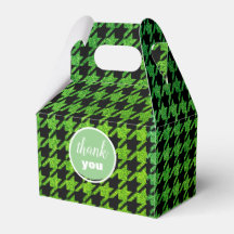 groene glitter houndstooth