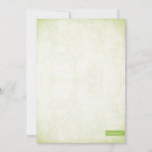 Groene Glitter Kijk Bachelorette Partij Uitnodigin Kaart (Achterkant)